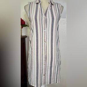 Sigrid Olsen Linen Beach Dress Size XS